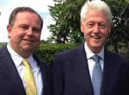 Christopher Ruddy and Bill Clinton