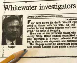 St. Paul Pioneer Press on Vince Foster Report